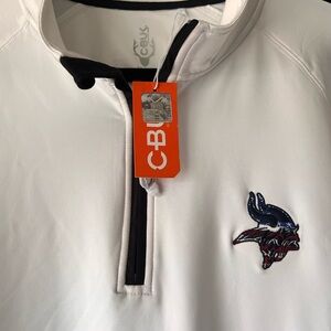 Cutter & Buck White 1/4 Zip Pullover MN Vikings Men’s Size XXL White